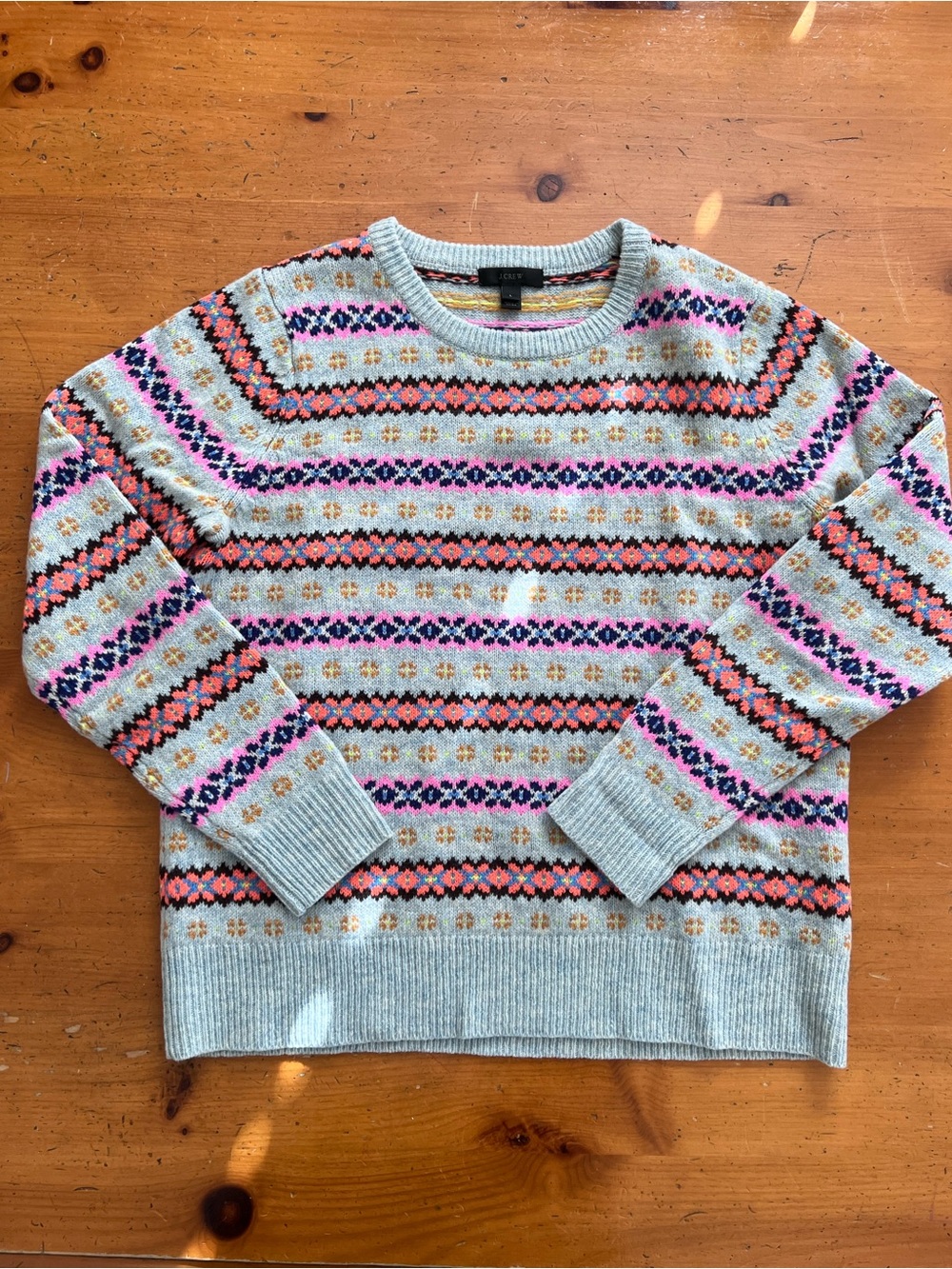 J. Crew Crewneck Fair Isle Sweater